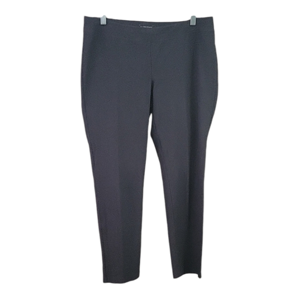 Eileen Fisher- Gray Pull on Straight Leg Pants - Size M